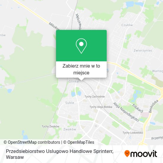 Mapa Przedsiebiorstwo Uslugowo Handlowe Sprinterr