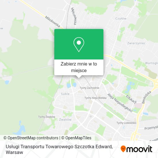 Mapa Usługi Transportu Towarowego Szczotka Edward