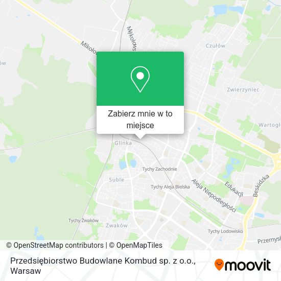 Mapa Przedsiębiorstwo Budowlane Kombud sp. z o.o.