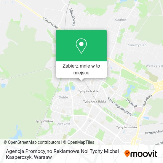 Mapa Agencja Promocyjno Reklamowa Nol Tychy Michal Kasperczyk