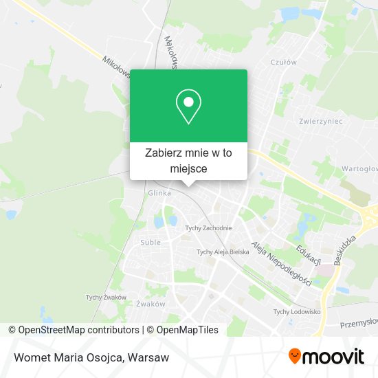 Mapa Womet Maria Osojca