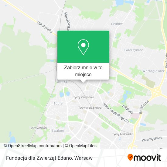 Mapa Fundacja dla Zwierząt Edano