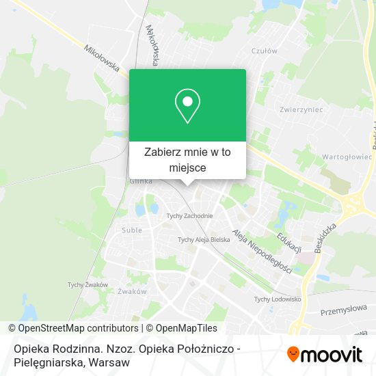 Mapa Opieka Rodzinna. Nzoz. Opieka Położniczo - Pielęgniarska