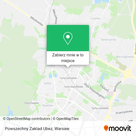 Mapa Powszechny Zaklad Ubez