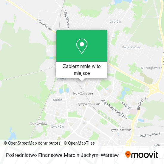 Mapa Pośrednictwo Finansowe Marcin Jachym