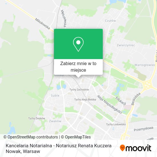 Mapa Kancelaria Notarialna - Notariusz Renata Kuczera Nowak