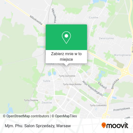 Mapa Mjm. Phu. Salon Sprzedaży