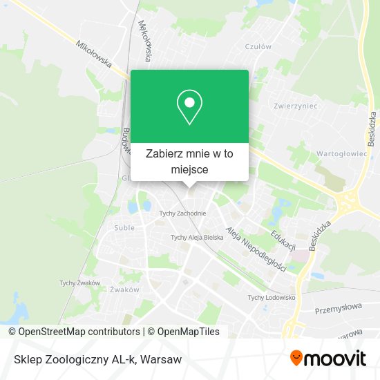 Mapa Sklep Zoologiczny AL-k