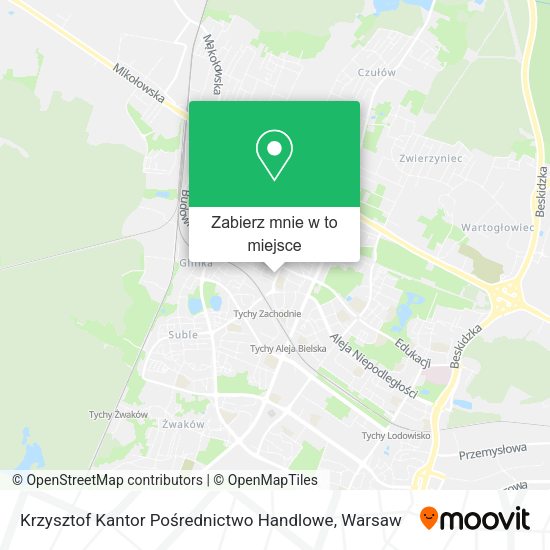 Mapa Krzysztof Kantor Pośrednictwo Handlowe