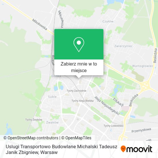 Mapa Uslugi Transportowo Budowlane Michalski Tadeusz Janik Zbigniew