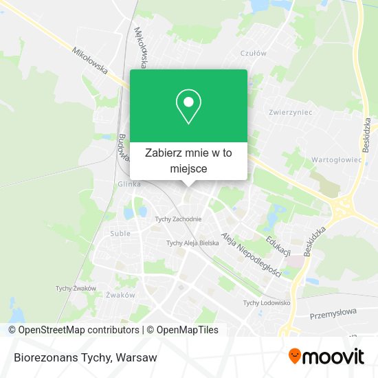 Mapa Biorezonans Tychy