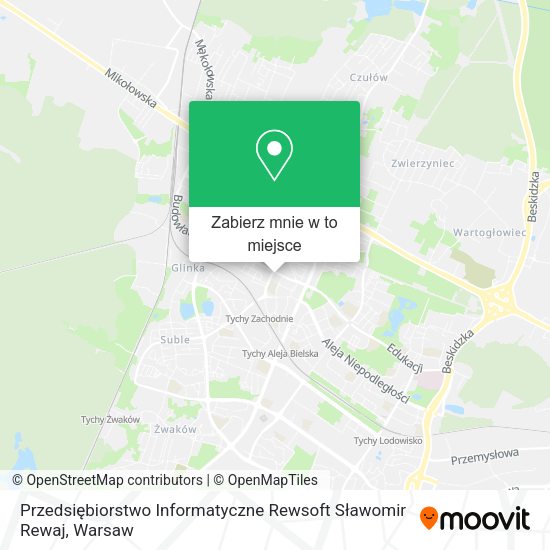 Mapa Przedsiębiorstwo Informatyczne Rewsoft Sławomir Rewaj