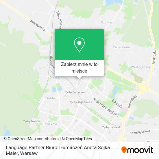 Mapa Language Partner Biuro Tłumaczeń Aneta Sojka Maier