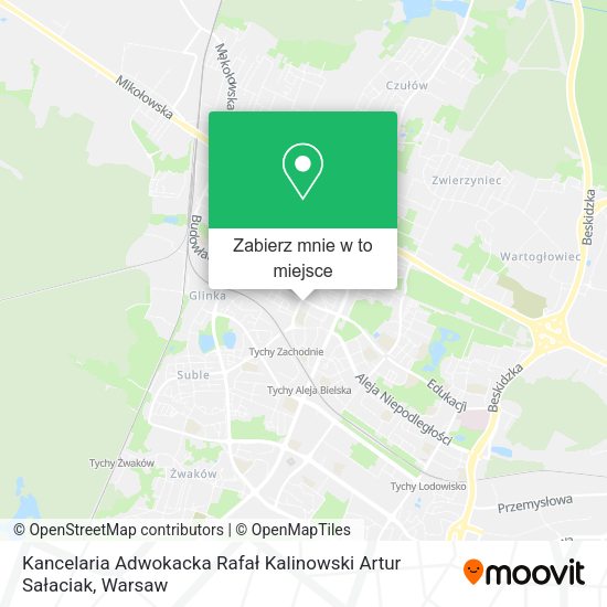 Mapa Kancelaria Adwokacka Rafał Kalinowski Artur Sałaciak