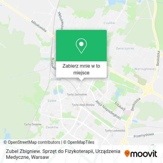 Mapa Zubel Zbigniew. Sprzęt do Fizykoterapii, Urządzenia Medyczne