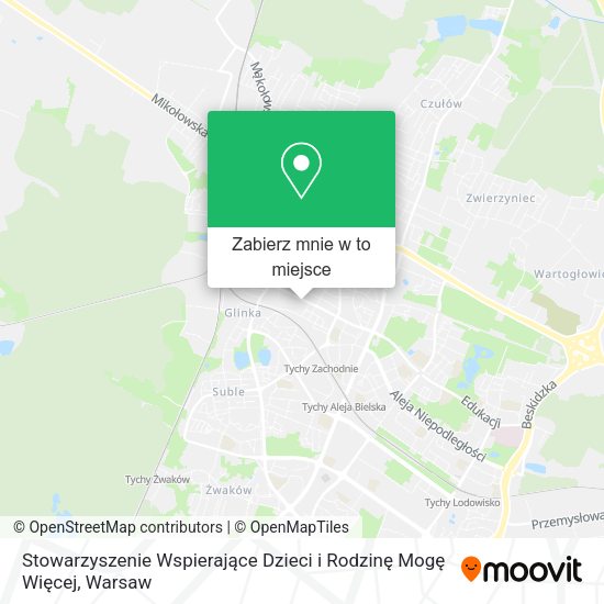 Mapa Stowarzyszenie Wspierające Dzieci i Rodzinę Mogę Więcej