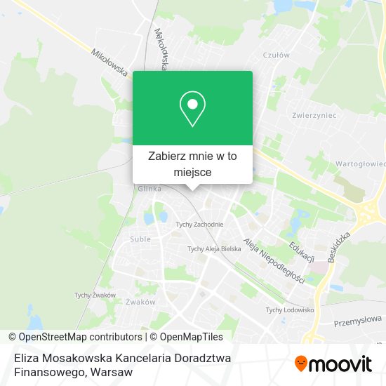 Mapa Eliza Mosakowska Kancelaria Doradztwa Finansowego