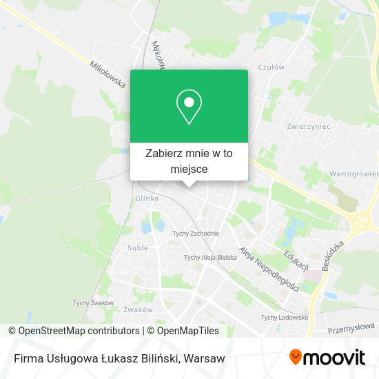 Mapa Firma Usługowa Łukasz Biliński