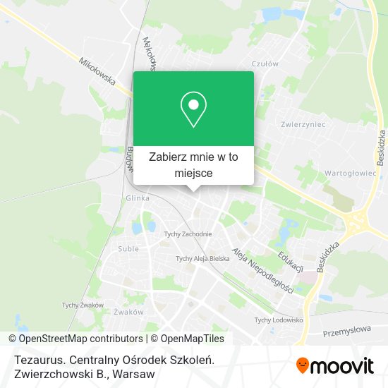 Mapa Tezaurus. Centralny Ośrodek Szkoleń. Zwierzchowski B.