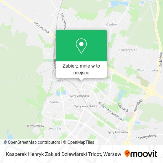 Mapa Kasperek Henryk Zaklad Dziewiarski Tricot