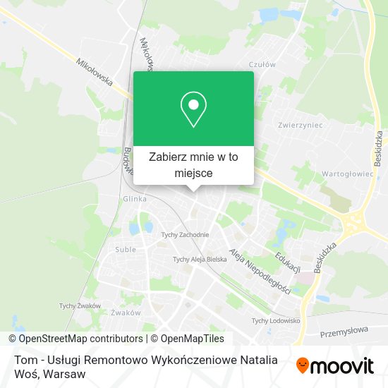 Mapa Tom - Usługi Remontowo Wykończeniowe Natalia Woś