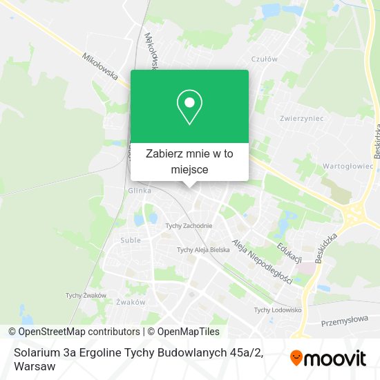 Mapa Solarium 3a Ergoline Tychy Budowlanych 45a / 2