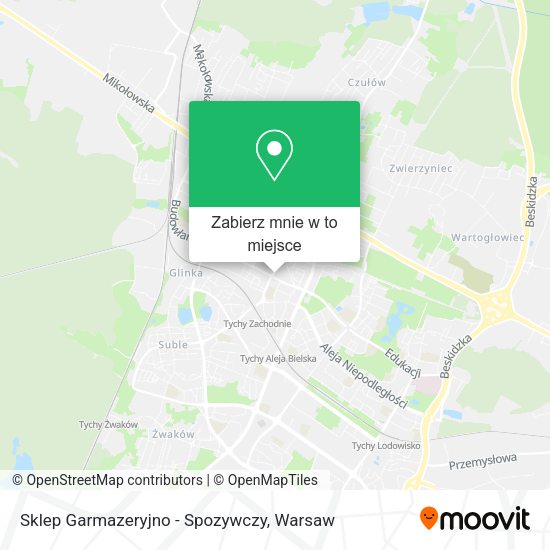 Mapa Sklep Garmazeryjno - Spozywczy