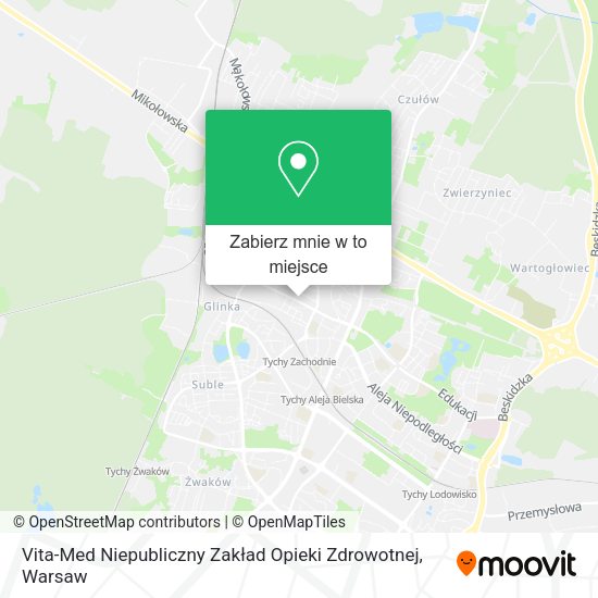 Mapa Vita-Med Niepubliczny Zakład Opieki Zdrowotnej