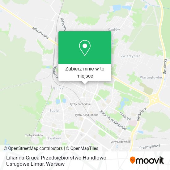 Mapa Lilianna Gruca Przedsiębiorstwo Handlowo Usługowe Limar