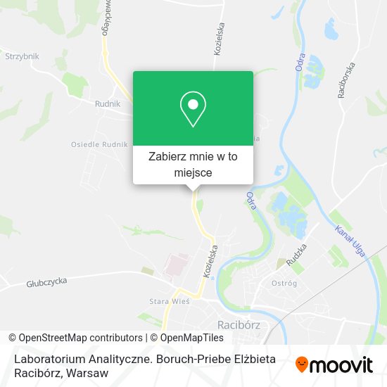 Mapa Laboratorium Analityczne. Boruch-Priebe Elżbieta Racibórz