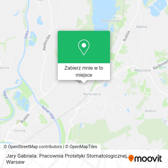 Mapa Jary Gabriela. Pracownia Protetyki Stomatologicznej