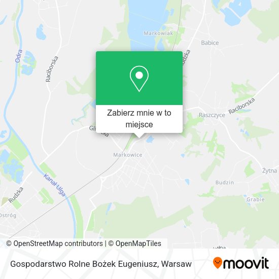 Mapa Gospodarstwo Rolne Bożek Eugeniusz