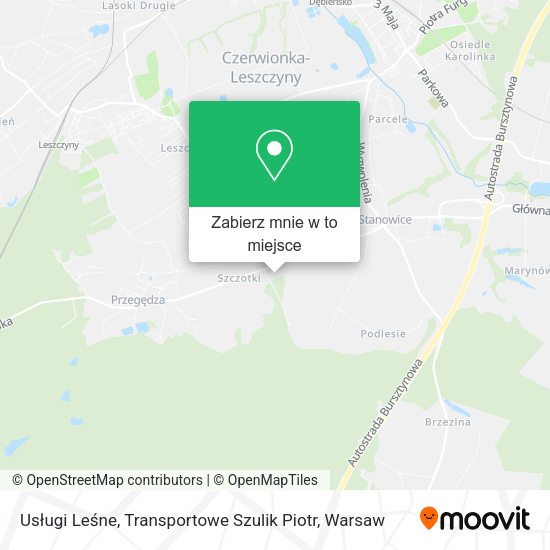 Mapa Usługi Leśne, Transportowe Szulik Piotr