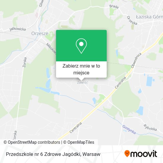 Mapa Przedszkole nr 6 Zdrowe Jagódki