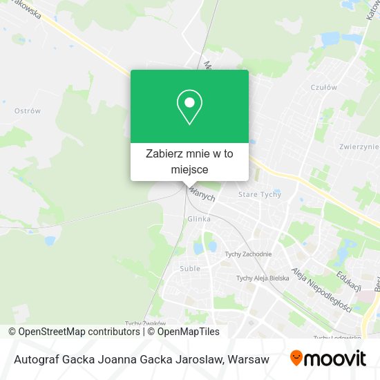 Mapa Autograf Gacka Joanna Gacka Jaroslaw