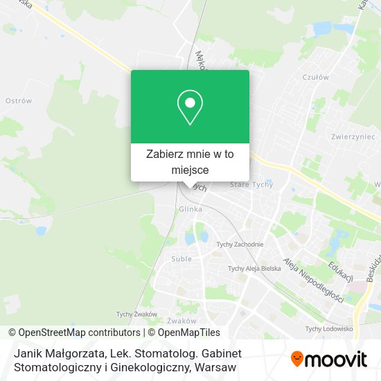 Mapa Janik Małgorzata, Lek. Stomatolog. Gabinet Stomatologiczny i Ginekologiczny