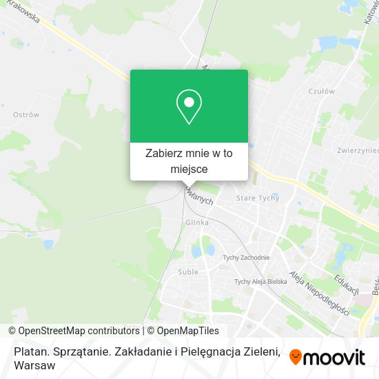 Mapa Platan. Sprzątanie. Zakładanie i Pielęgnacja Zieleni