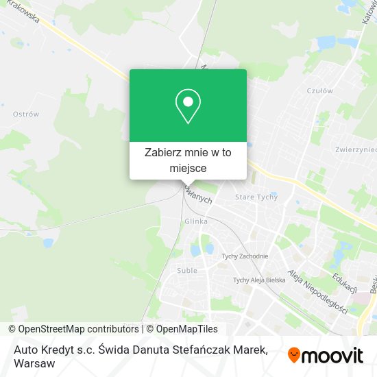 Mapa Auto Kredyt s.c. Świda Danuta Stefańczak Marek