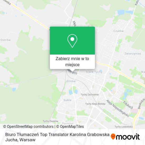 Mapa Biuro Tłumaczeń Top Translator Karolina Grabowska Jucha