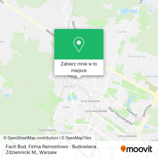 Mapa Fach Bud. Firma Remontowo - Budowlana. Zdziennicki M.