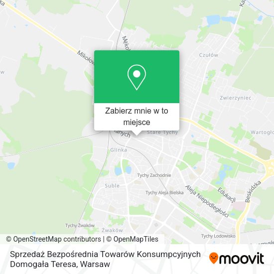 Mapa Sprzedaż Bezpośrednia Towarów Konsumpcyjnych Domogała Teresa