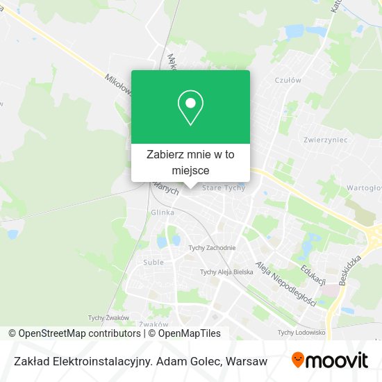 Mapa Zakład Elektroinstalacyjny. Adam Golec