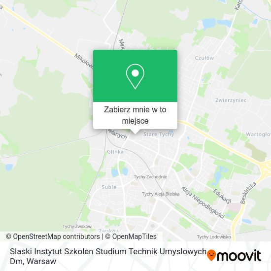 Mapa Slaski Instytut Szkolen Studium Technik Umyslowych Dm