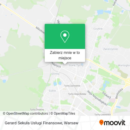 Mapa Gerard Sekuła Usługi Finansowe