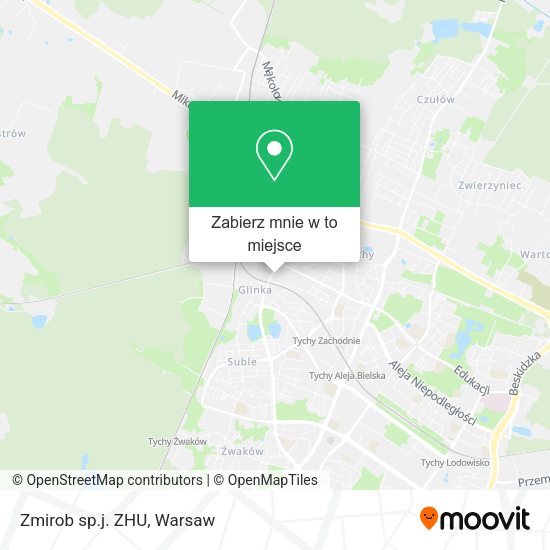 Mapa Zmirob sp.j. ZHU