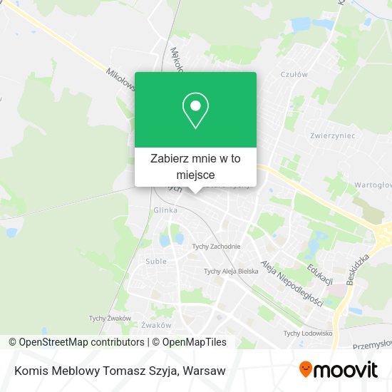 Mapa Komis Meblowy Tomasz Szyja