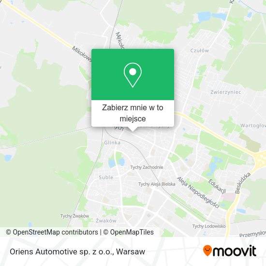 Mapa Oriens Automotive sp. z o.o.