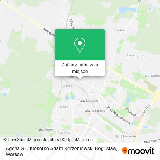 Mapa Agena S C Klekotko Adam Korzeniowski Boguslaw