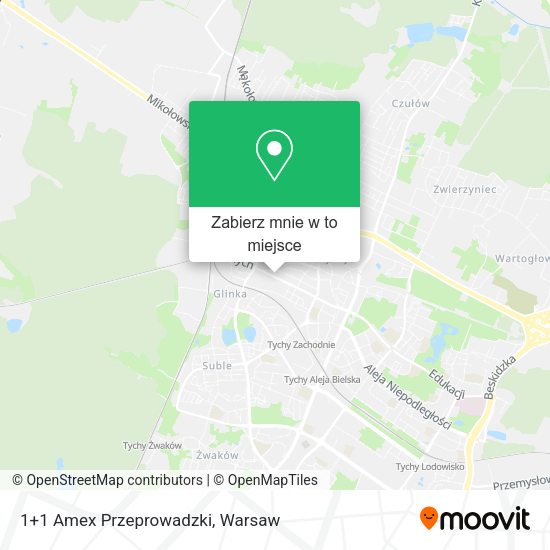 Mapa 1+1 Amex Przeprowadzki