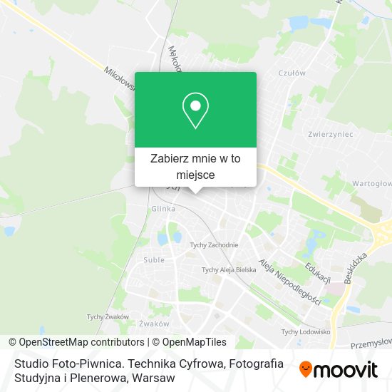 Mapa Studio Foto-Piwnica. Technika Cyfrowa, Fotografia Studyjna i Plenerowa